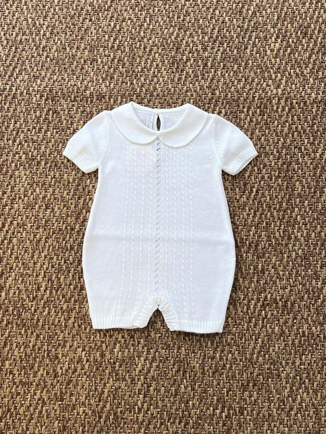 Tutina corta Trecce Bimbo BIANCO TRECCE 351