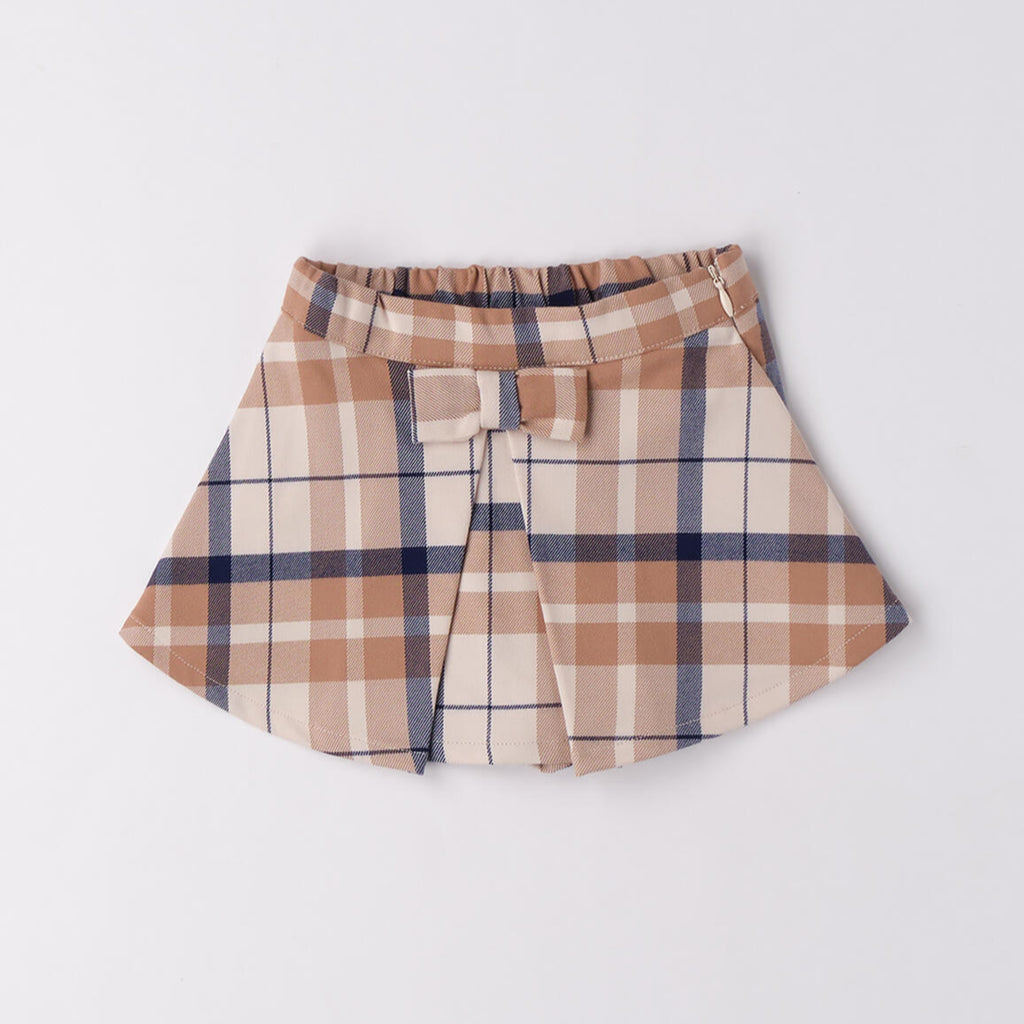 Check Patterned Shorts, Skirt Effect, Baby Girl, 3F744/2911