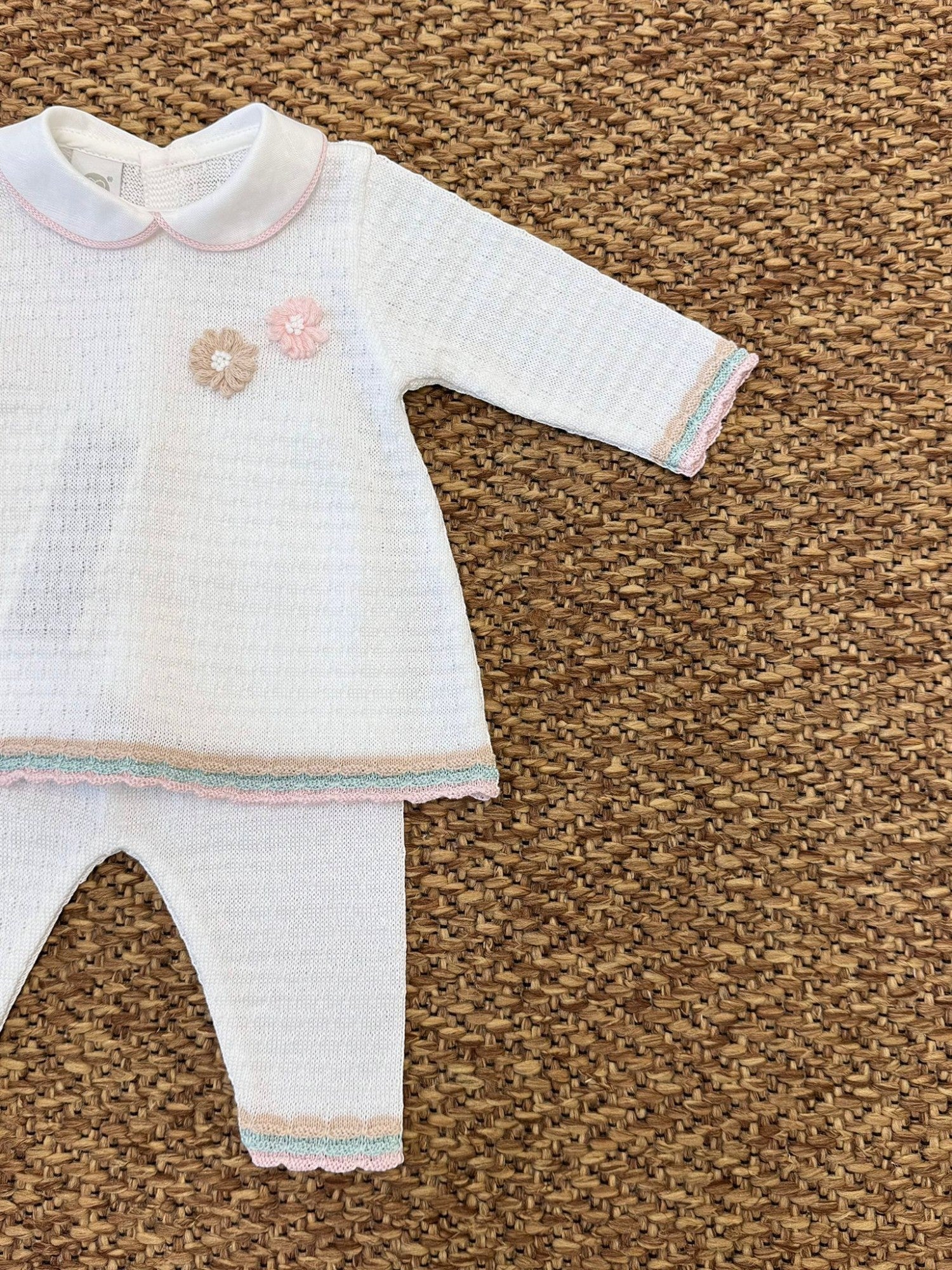 Completo nascita Neonata BIANCO EB1519