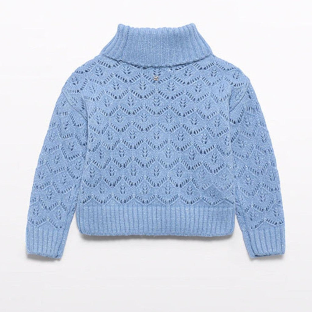 Maglione girocollo traforato Bimba CIELO 5830/4 -  NANU' BABY