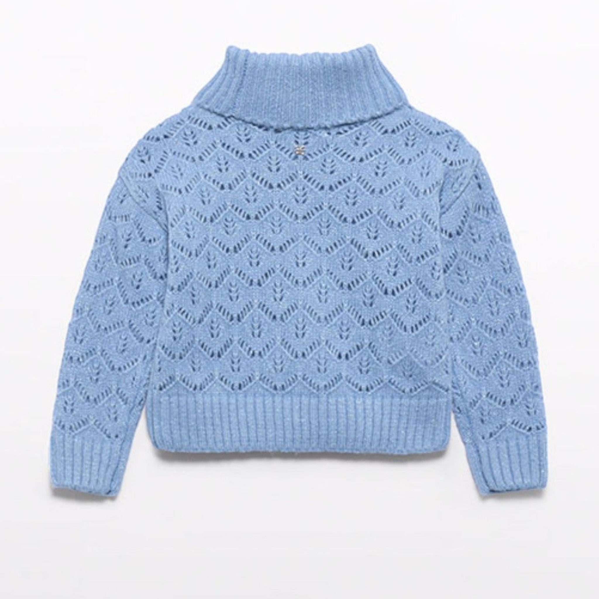 Maglione girocollo traforato Bimba CIELO 5830/4 -  NANU' BABY