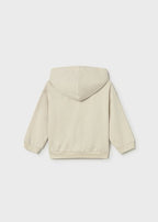 Felpa Cotone Cappuccio Bianco 1407/37 corredino e abbigliamento neonato | NANU' BABY