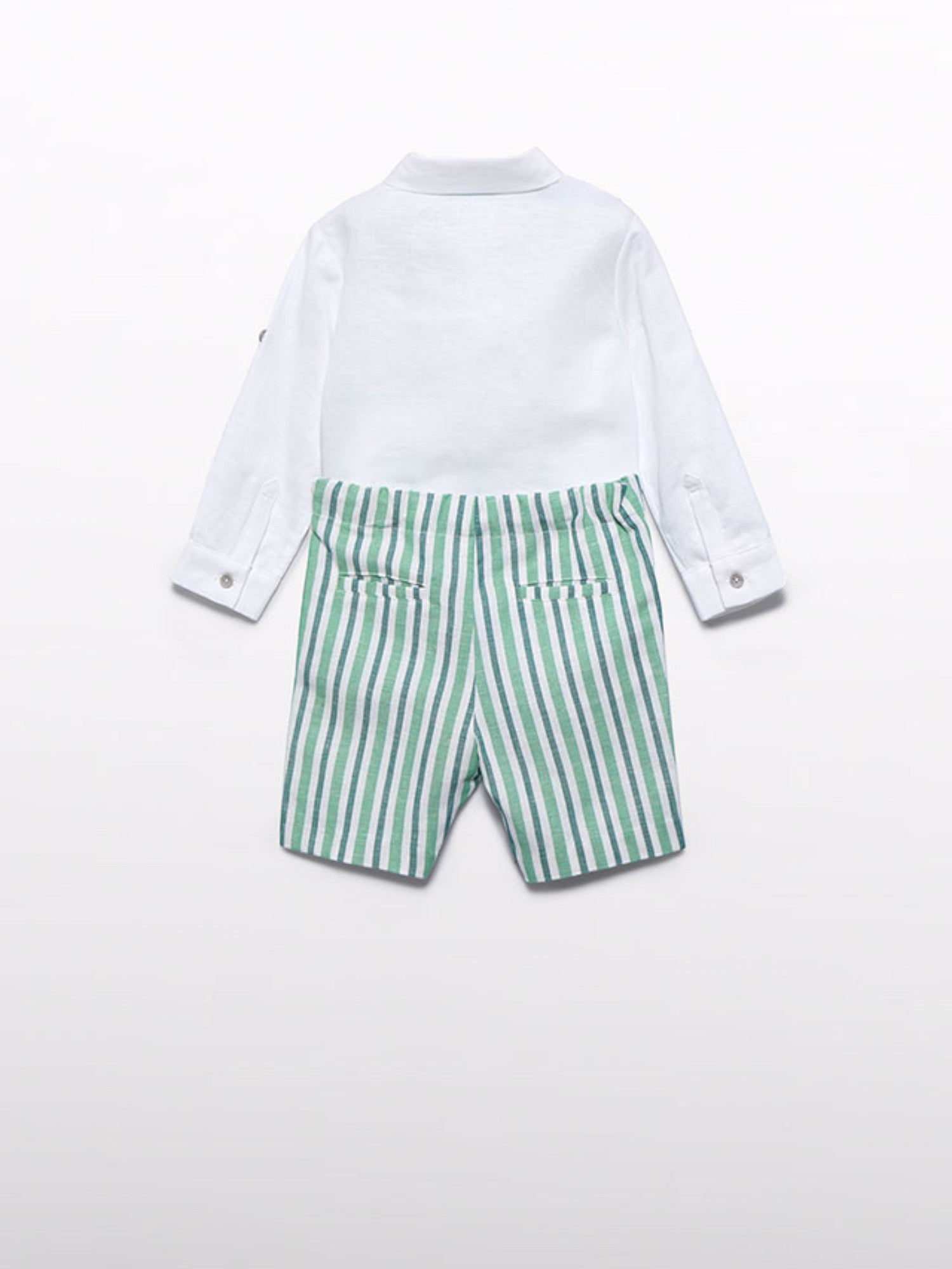 Completo bermuda camicia papillon Bimbo VERDE 5209 /6