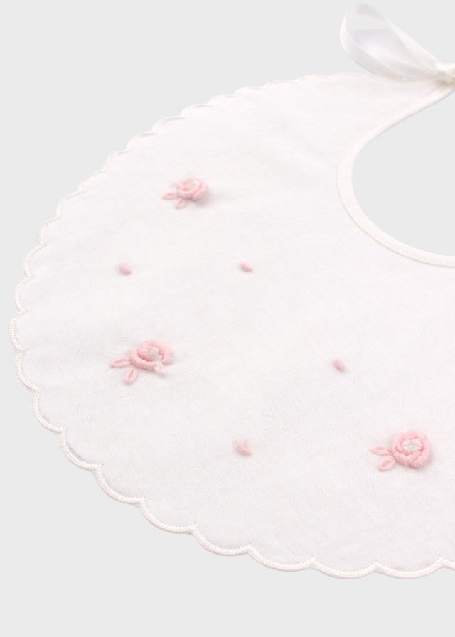 MARCO/BV Pink Rose Cotton Bib