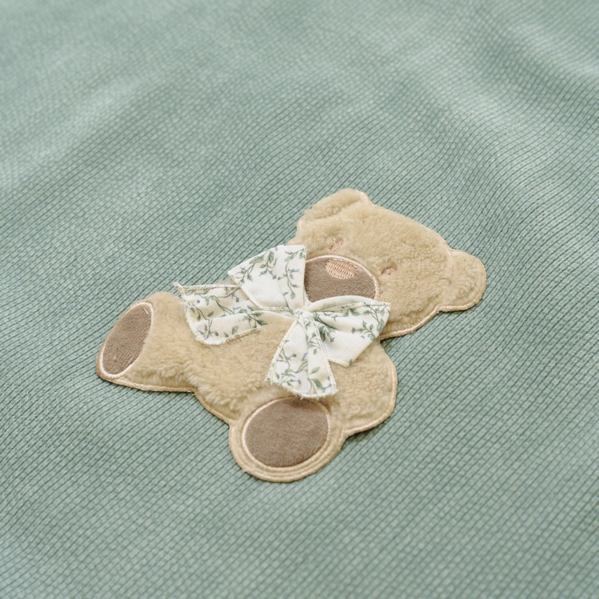 Green Chenille Baby Blanket by SARTORIA DEI PICCOLI (code LC1102)