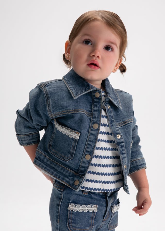 Giacca Jeans Cotone Blu 1490/57 corredino e abbigliamento neonato | NANU' BABY