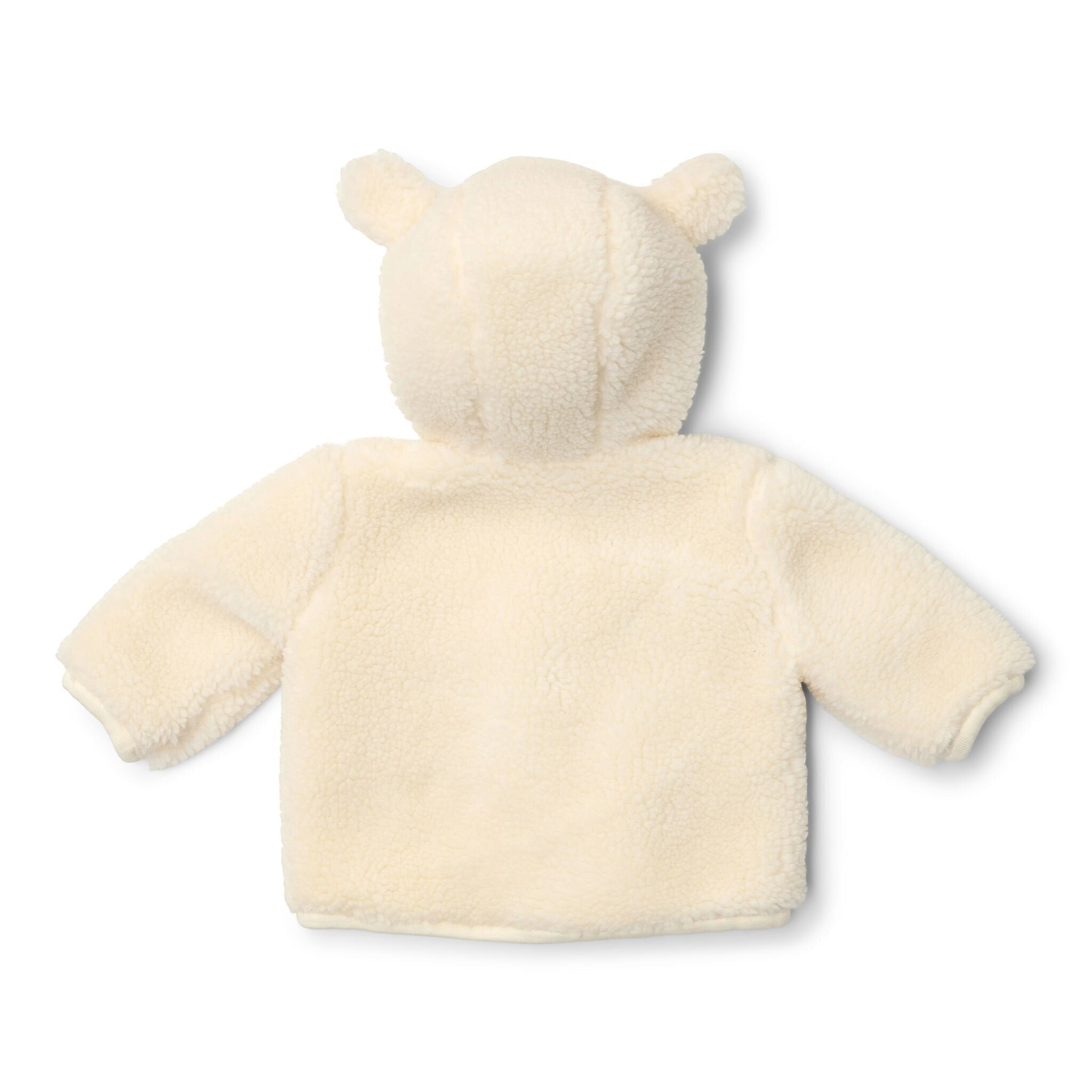 Giacca Teddy Bimba Bianco CL25092111 corredino e abbigliamento neonato | NANU' BABY
