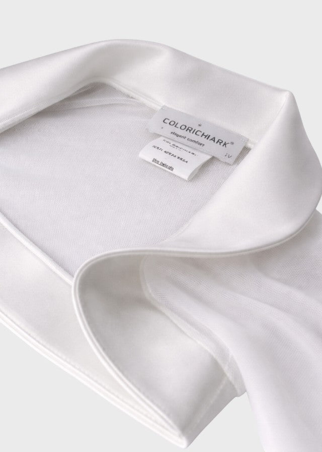 Giacchina Tulle Profili Raso Bianco FN818507/4844 corredino e abbigliamento neonato | NANU' BABY