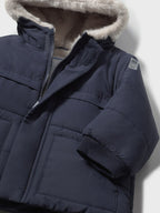 Giaccone orecchie pelo Bimbo Blu 2424/51 corredino e abbigliamento neonato | NANU' BABY