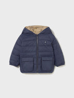 Giaccone soft reversibile Bimbo Blu 2420/39 corredino e abbigliamento neonato | NANU' BABY