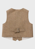 Gilet Lino Ecru PC05402 corredino e abbigliamento neonato | NANU' BABY