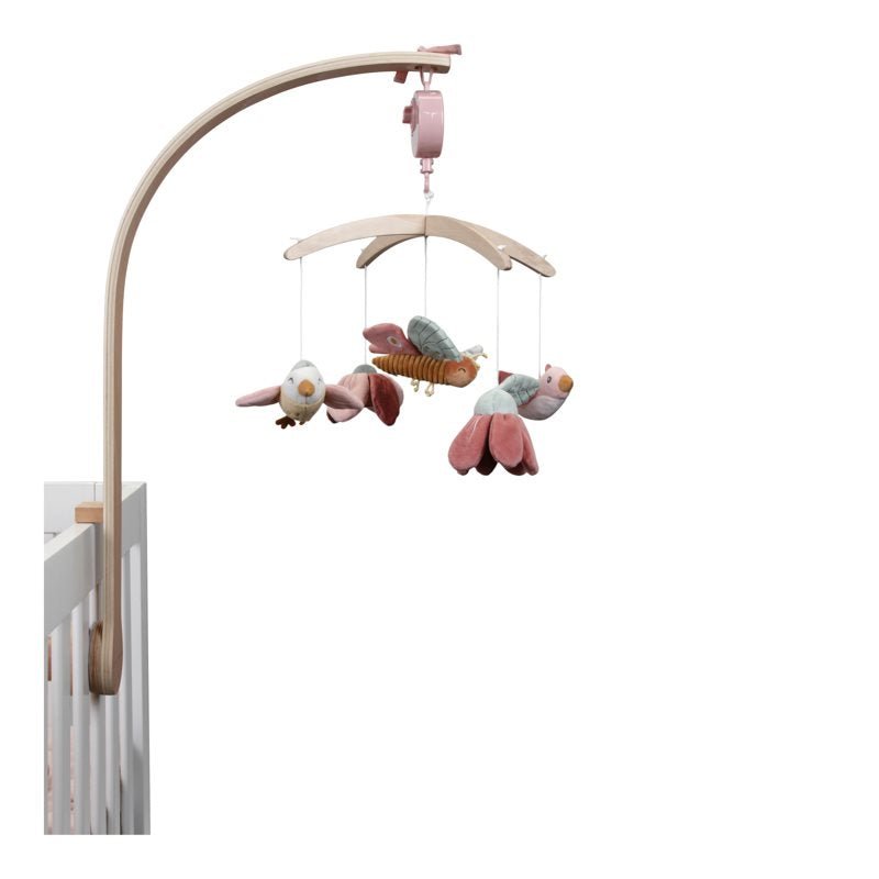 Giostrina musicale in legno Fiori & Farfalle MULTICOLORE LD8700 corredino e abbigliamento neonato | NANU' BABY
