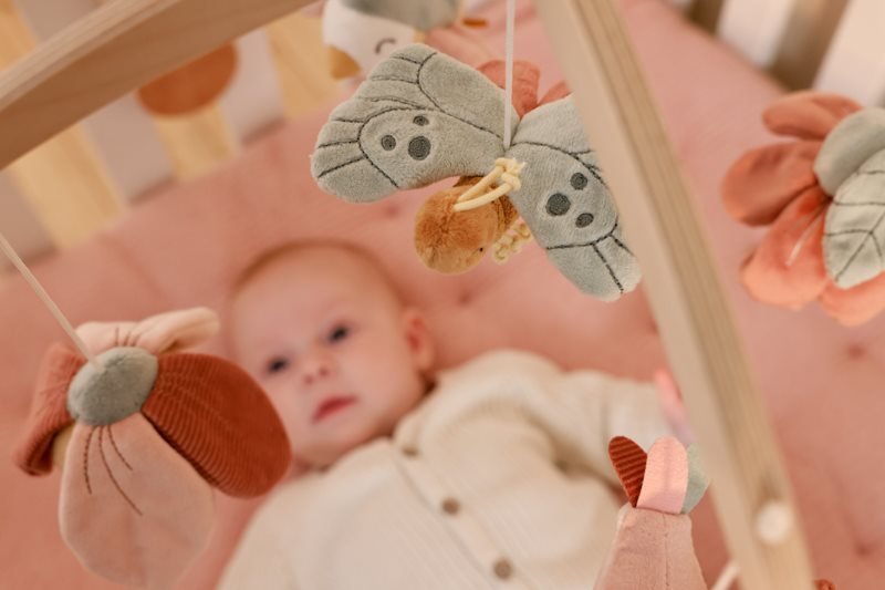 Giostrina musicale in legno Fiori & Farfalle MULTICOLORE LD8700 corredino e abbigliamento neonato | NANU' BABY