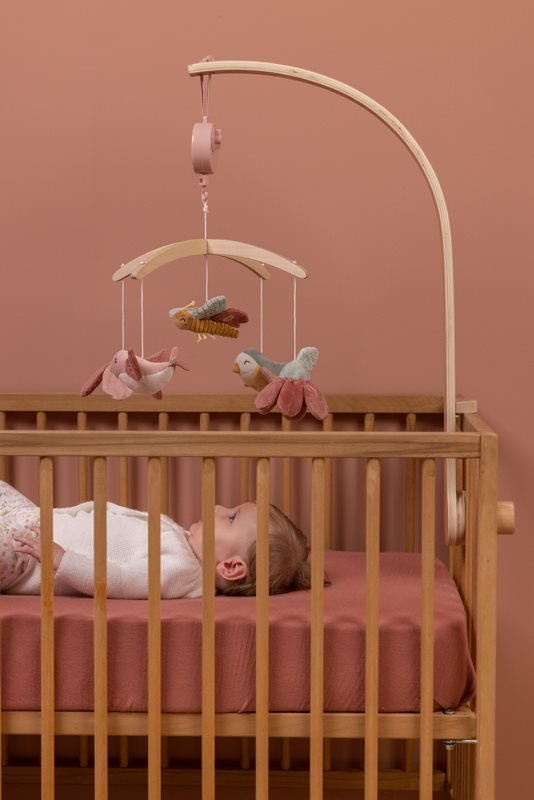 Giostrina musicale in legno Fiori & Farfalle MULTICOLORE LD8700 corredino e abbigliamento neonato | NANU' BABY