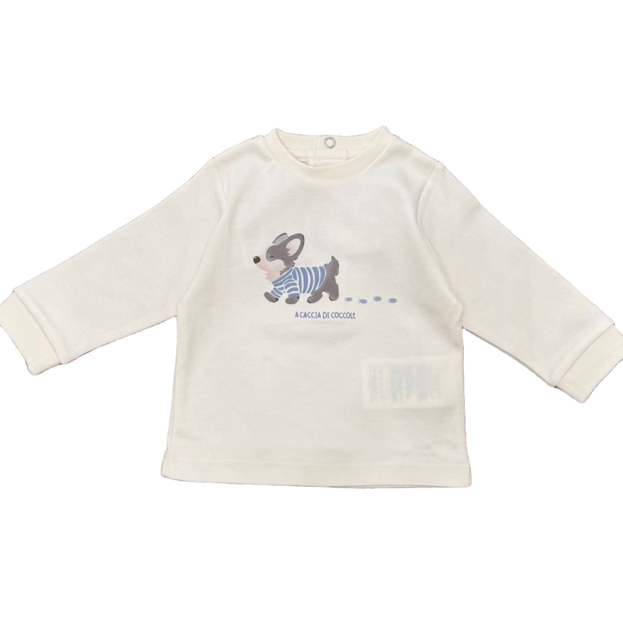 Girocollo Ml Bimbo Bianco 3F618/112 corredino e abbigliamento neonato | NANU' BABY