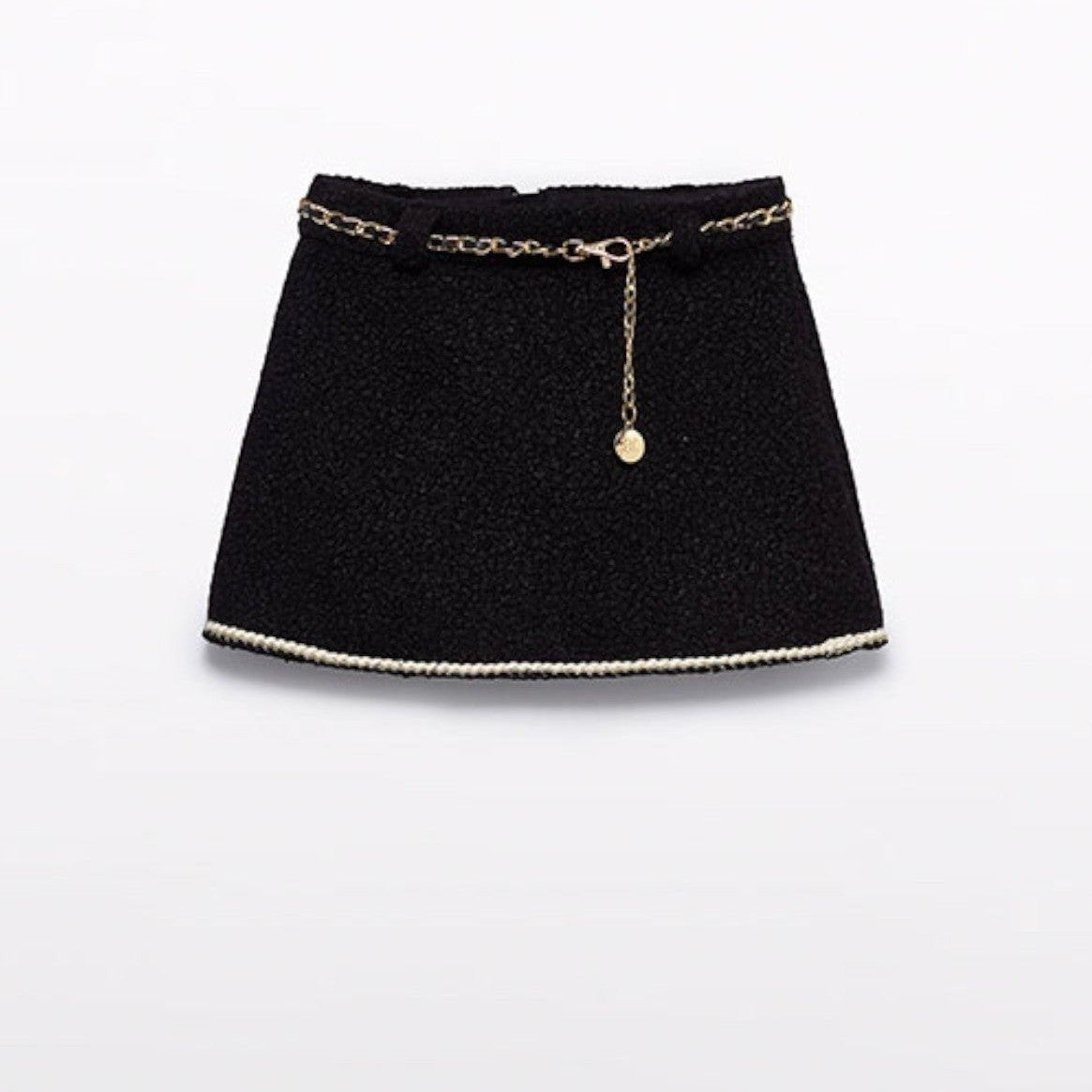 Gonna teddy con cintura Bimba Nero 5517/8 corredino e abbigliamento neonato | NANU' BABY