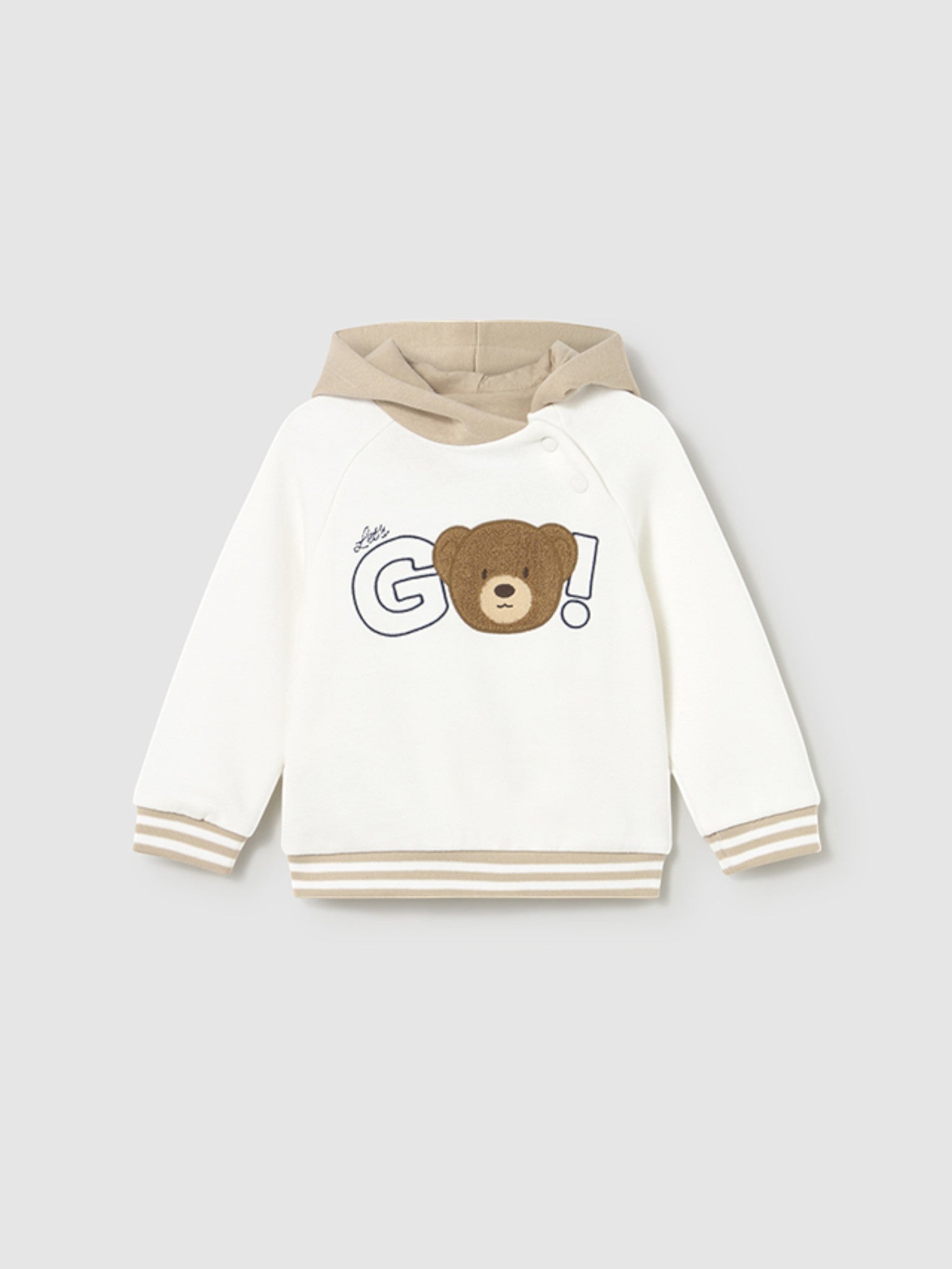 Pullover con cappuccio Bimbo PANNA 2414/31 -  NANU' BABY
