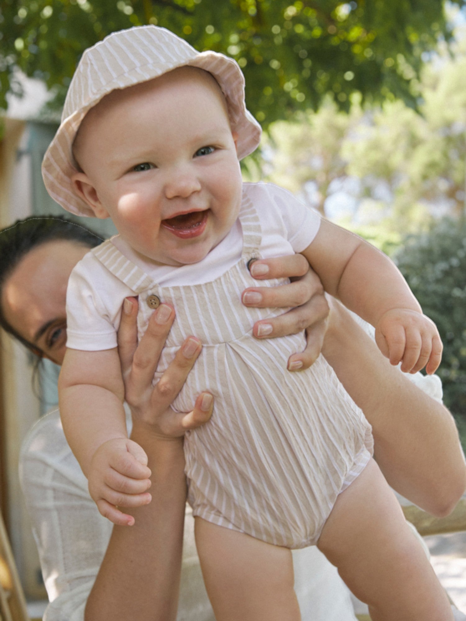 Tutina corta e cappello Bimbo AVORIO 1602 /A