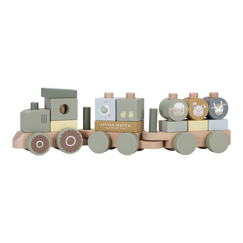 Trenino impilabile, trattore, piccola fattoria  MULTICOLORE LD7154
