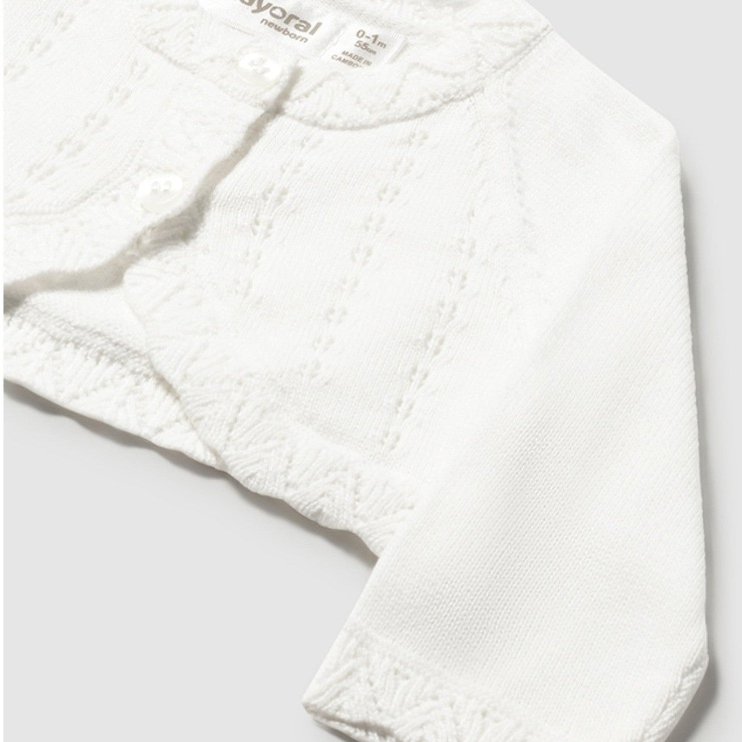 Cardigan Bimba Ecru Corto Mayoral 307/77 - NANÙ BABY -  NANU' BABY