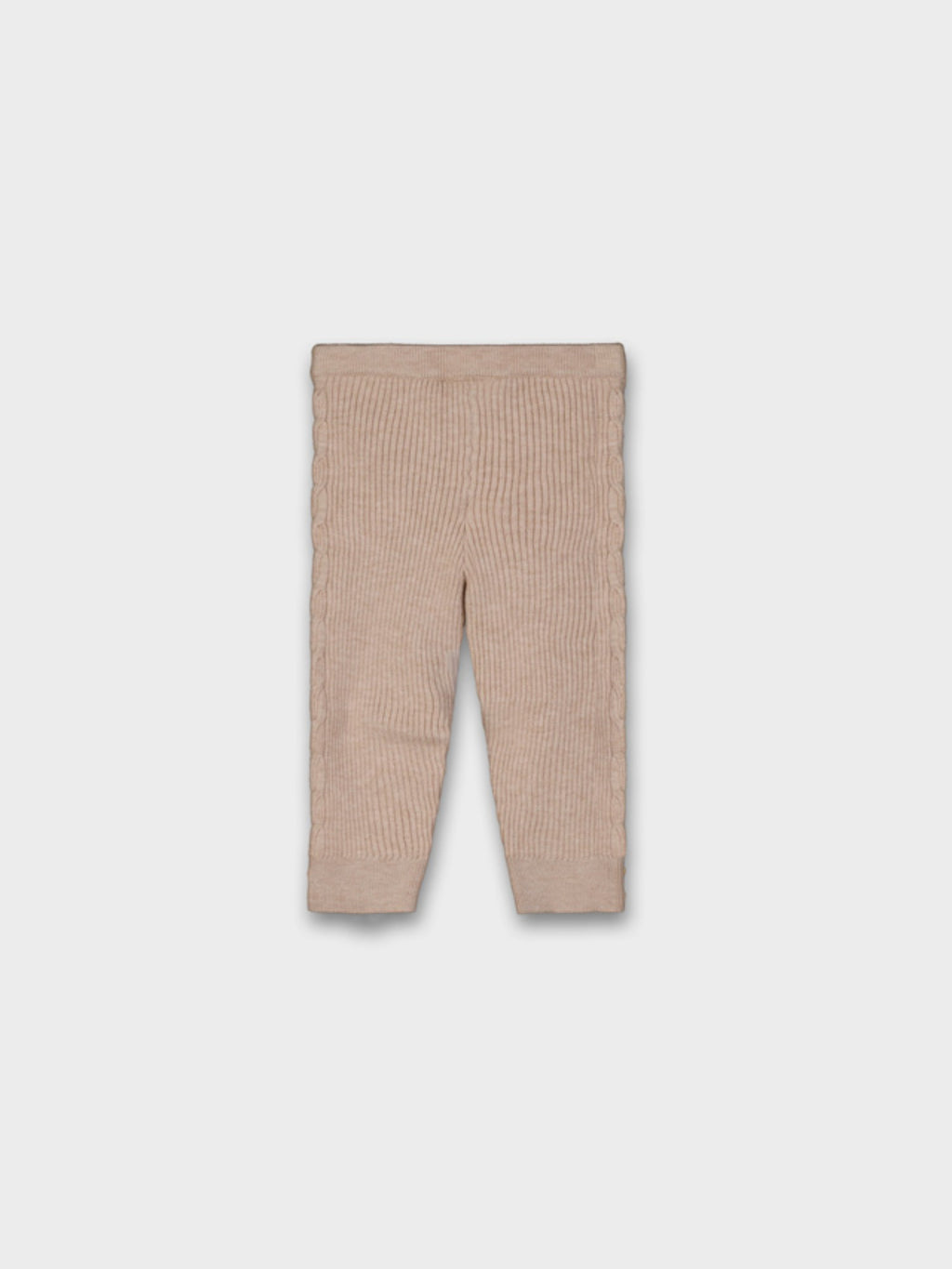 Baby Girl's Knit Leggings, Beige 10015/61