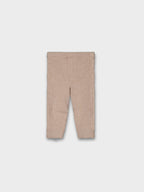 Baby Girl's Knit Leggings, Beige 10015/61