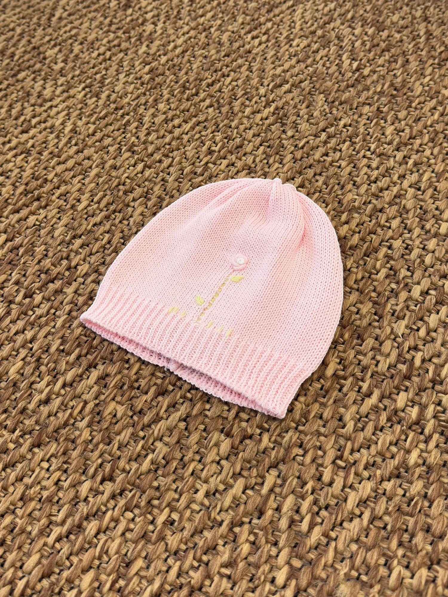 Cuffia in maglia Neonata ROSA PICCI/CU-R