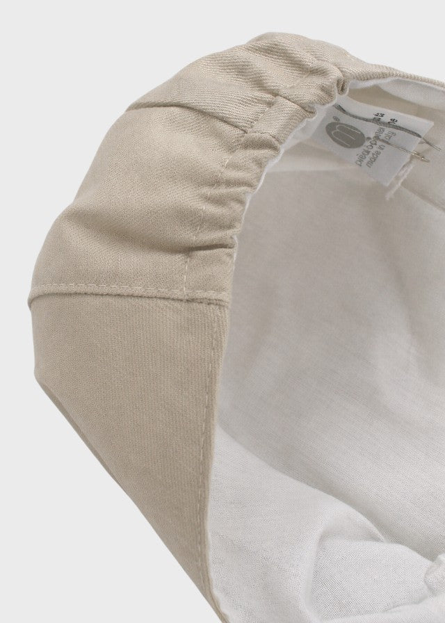 Coppola Bimbo Tessuto Sabbia Tencel Lino EV217CO
