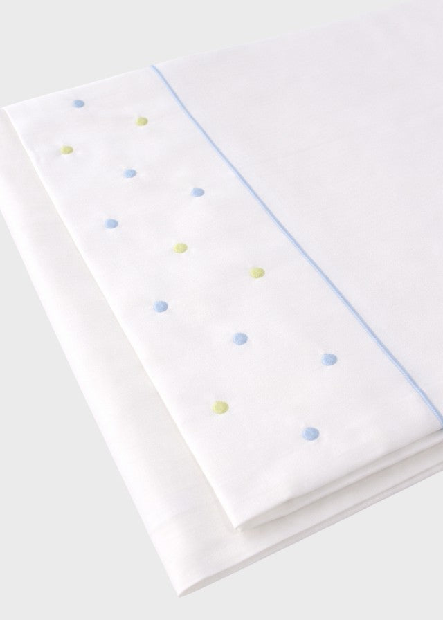 Sky Blue Polka Dot Sheet EK56LE