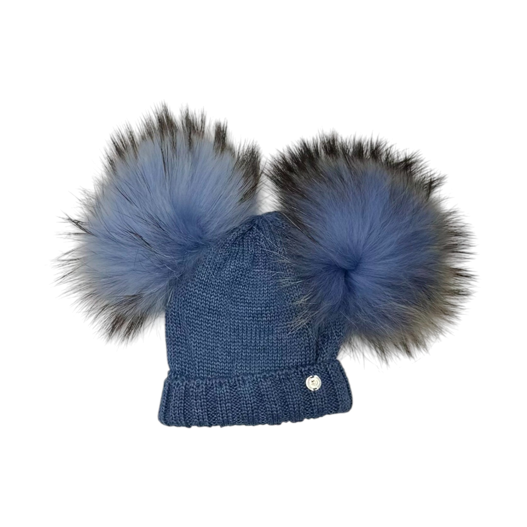 Cappello 2 Pom Pon Blu CT3440A/B