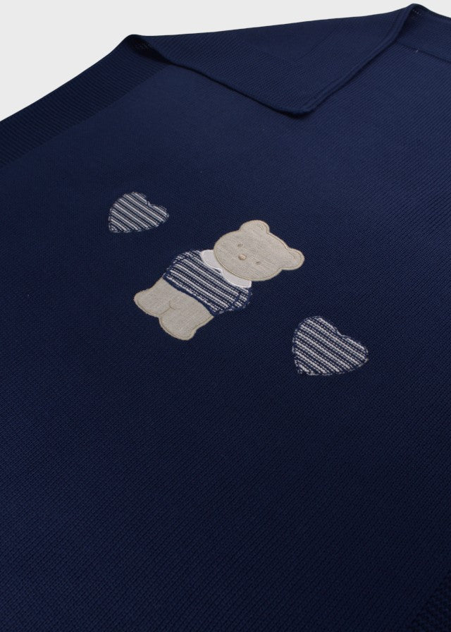 Blaue Teddy-Baumwolldecke 198/B