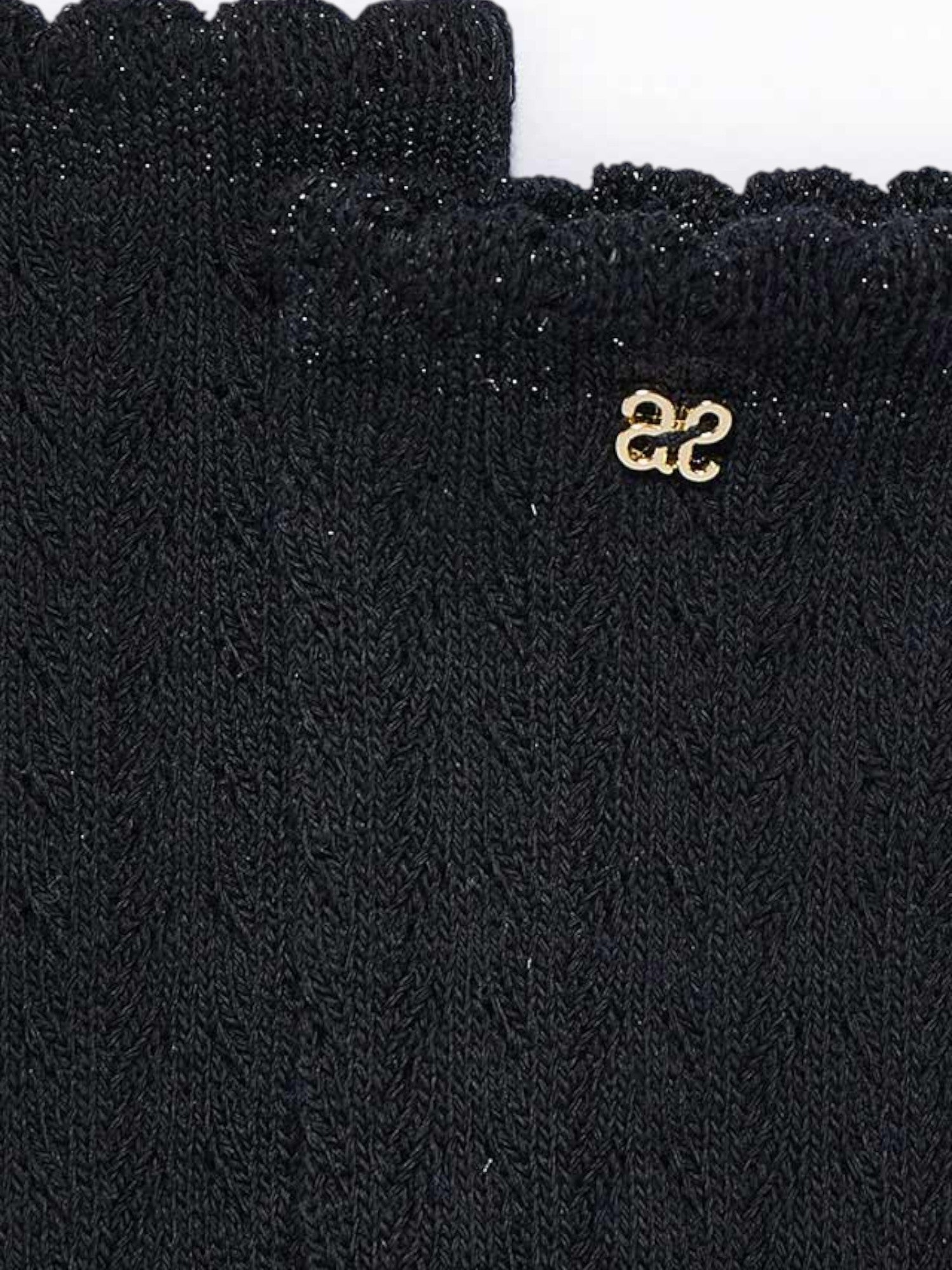 Calza traforata  Nero 5953/40 -  NANU' BABY