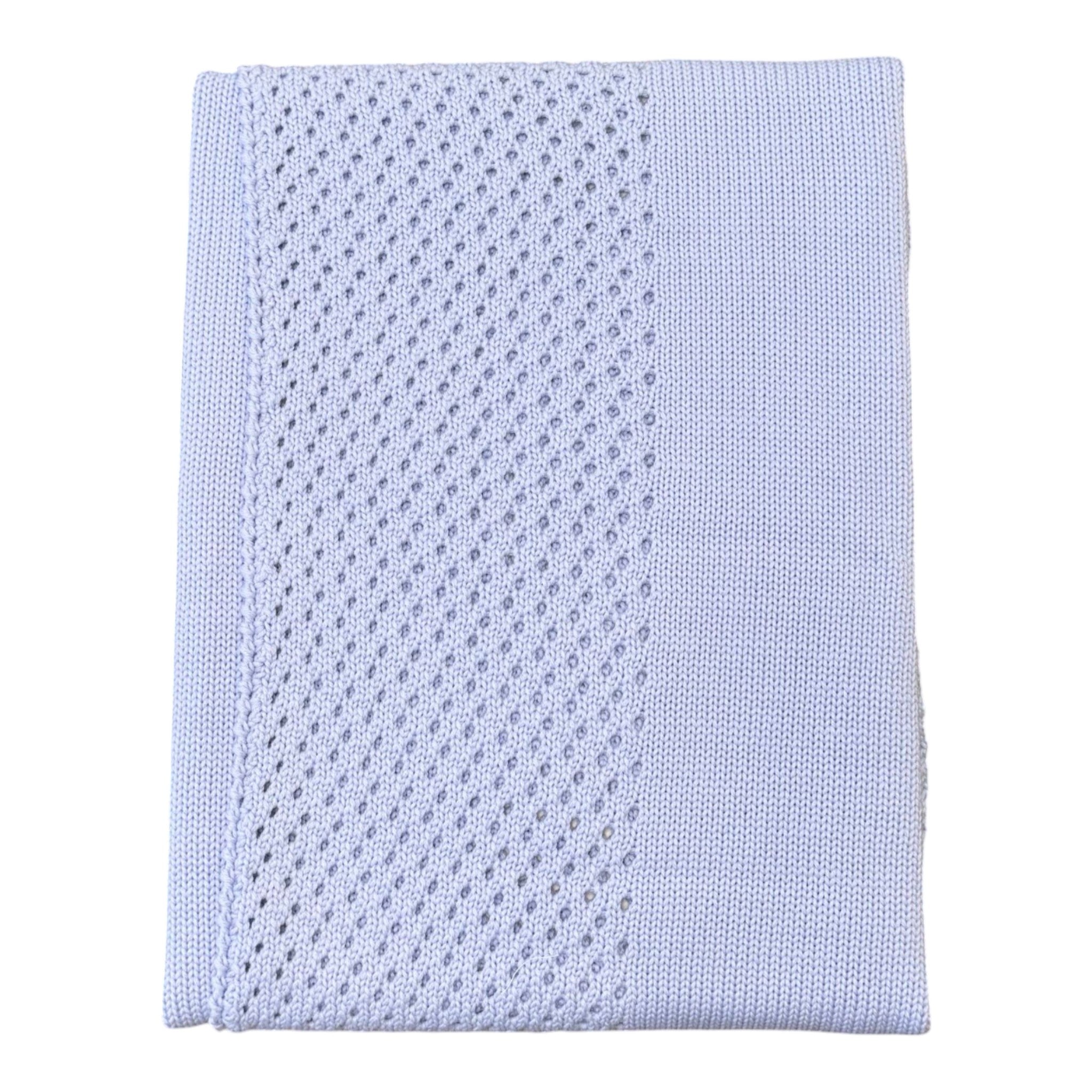Coperta Neonato Lana Merino Cielo - BEBE' DI ALMY E80/C