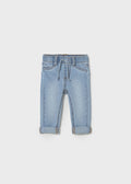 Pantaloni Cotone Effetto Jeans 596/J42