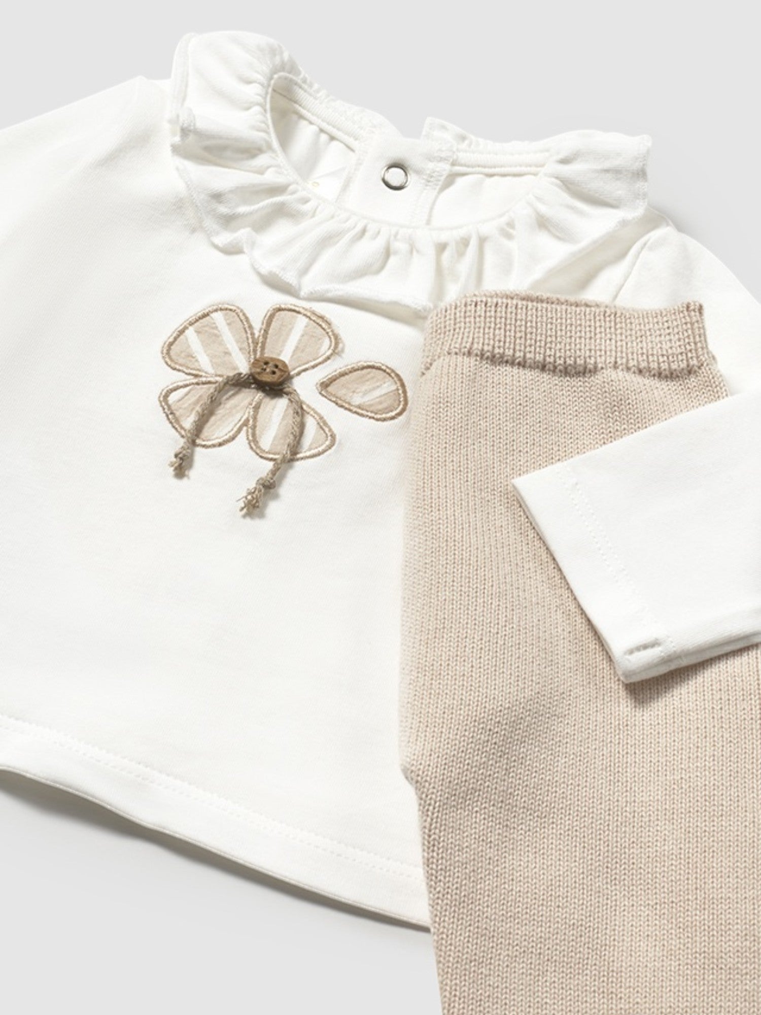 Completo pantalone 3 pezzi tricot Bimba BEIGE 1589 /BE