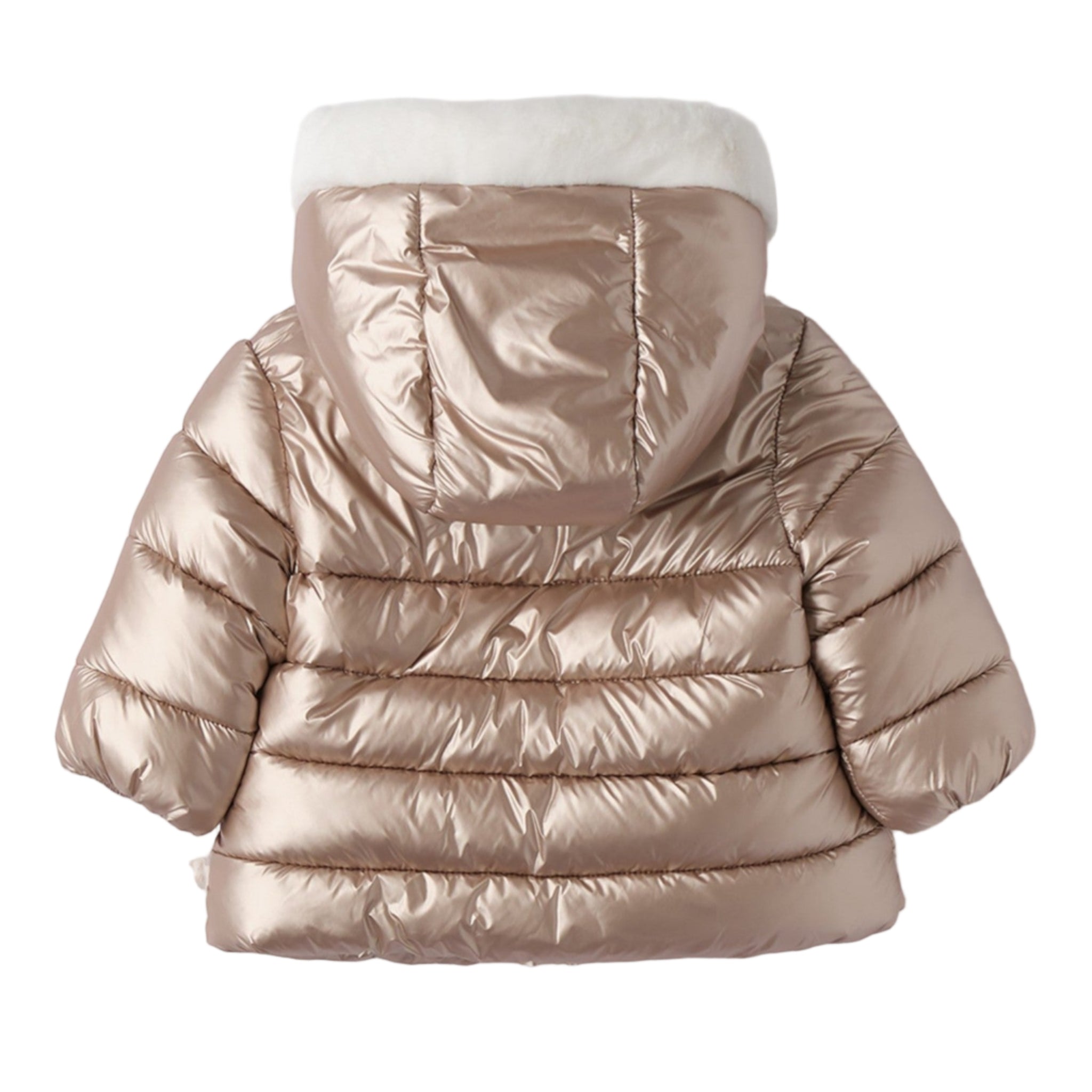 Giubbotto Imbottito Tessuto Termico Bimba Beige 3F738/941 -  NANU' BABY