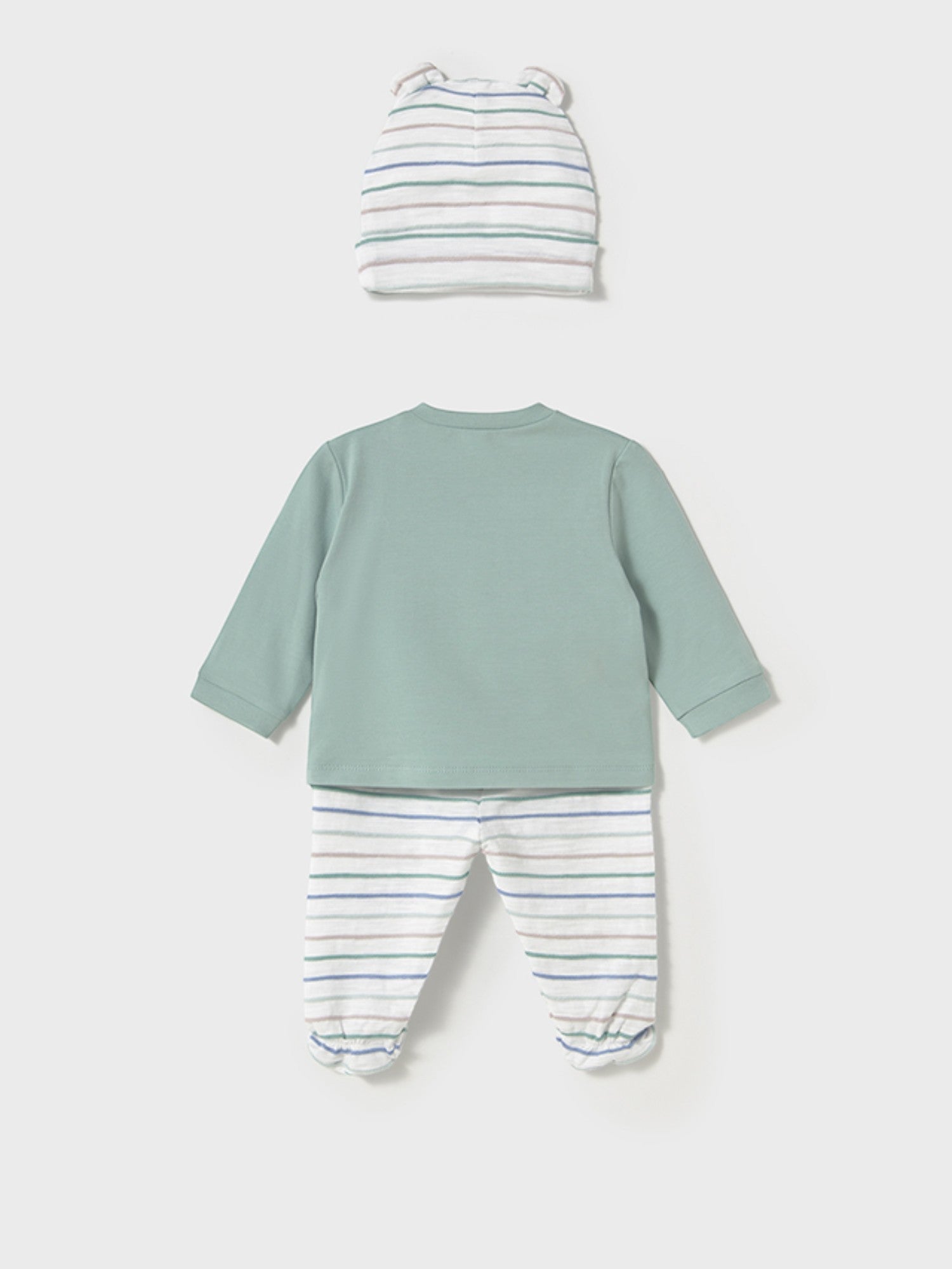 Completo ghettina  e cappello Neonato VERDE 1557 /V