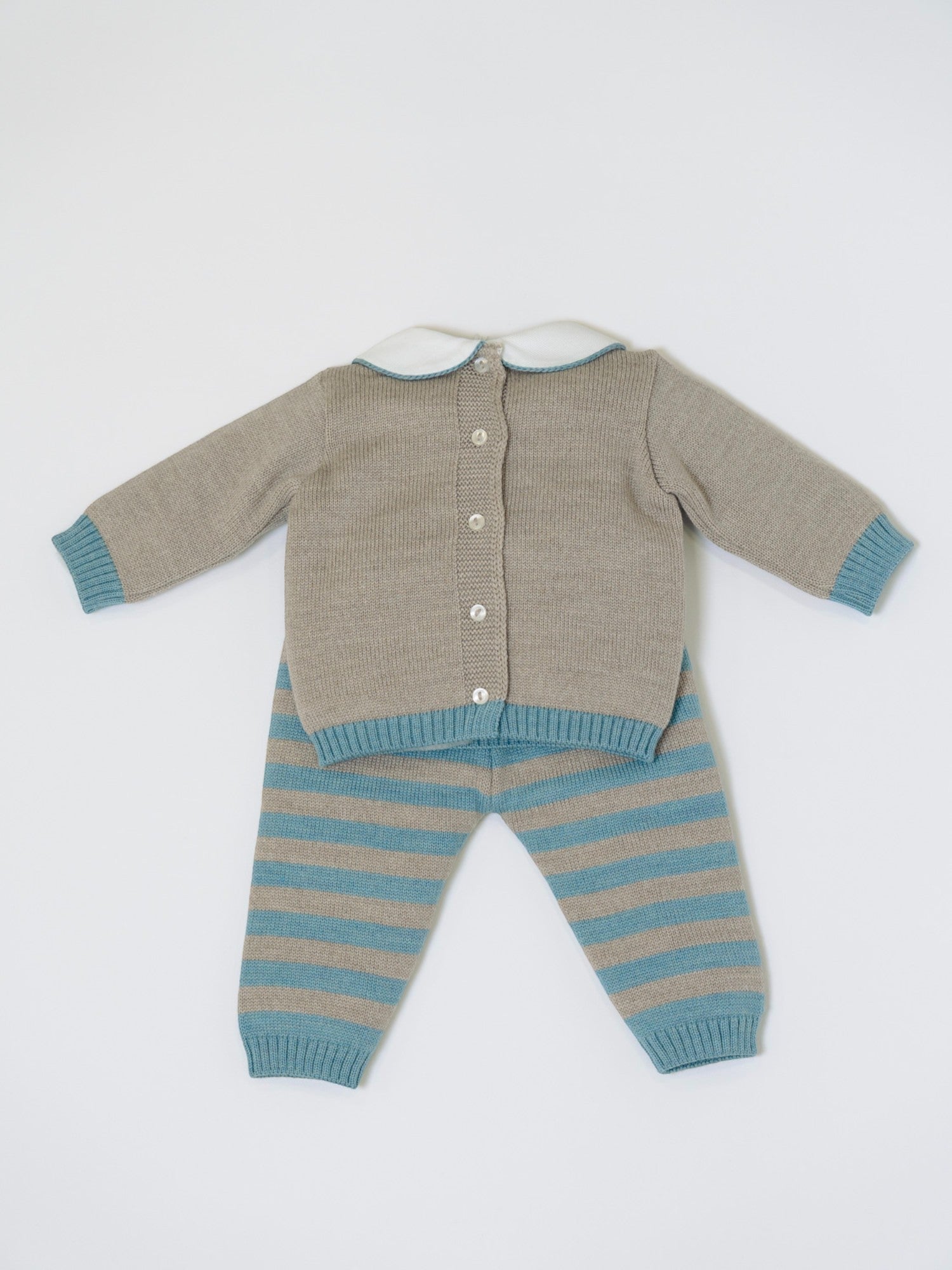 Completo nascita Righe Neonato VERDE RIGHE 523 -  NANU' BABY