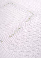 Coperta Fiori Ricamati Bianco SAIT/CO-C