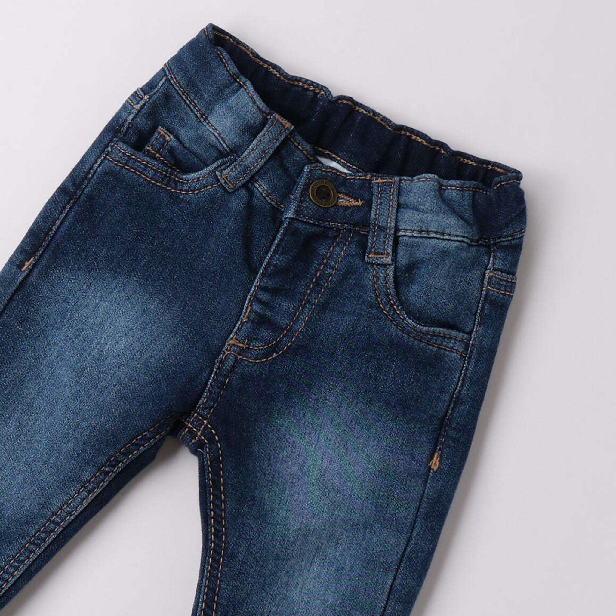 Jeans Denim Maglia Cotone Stretch Bimbo Blu 3F624/7450