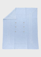 Dove Grey Sky Bows Blanket EK6380/C
