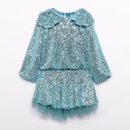 Compl. gonna lustrini Bimba Verde 5542/9 -  NANU' BABY