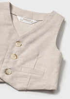 Gilet Cotone Lino Beige MAYORAL 1394/BE
