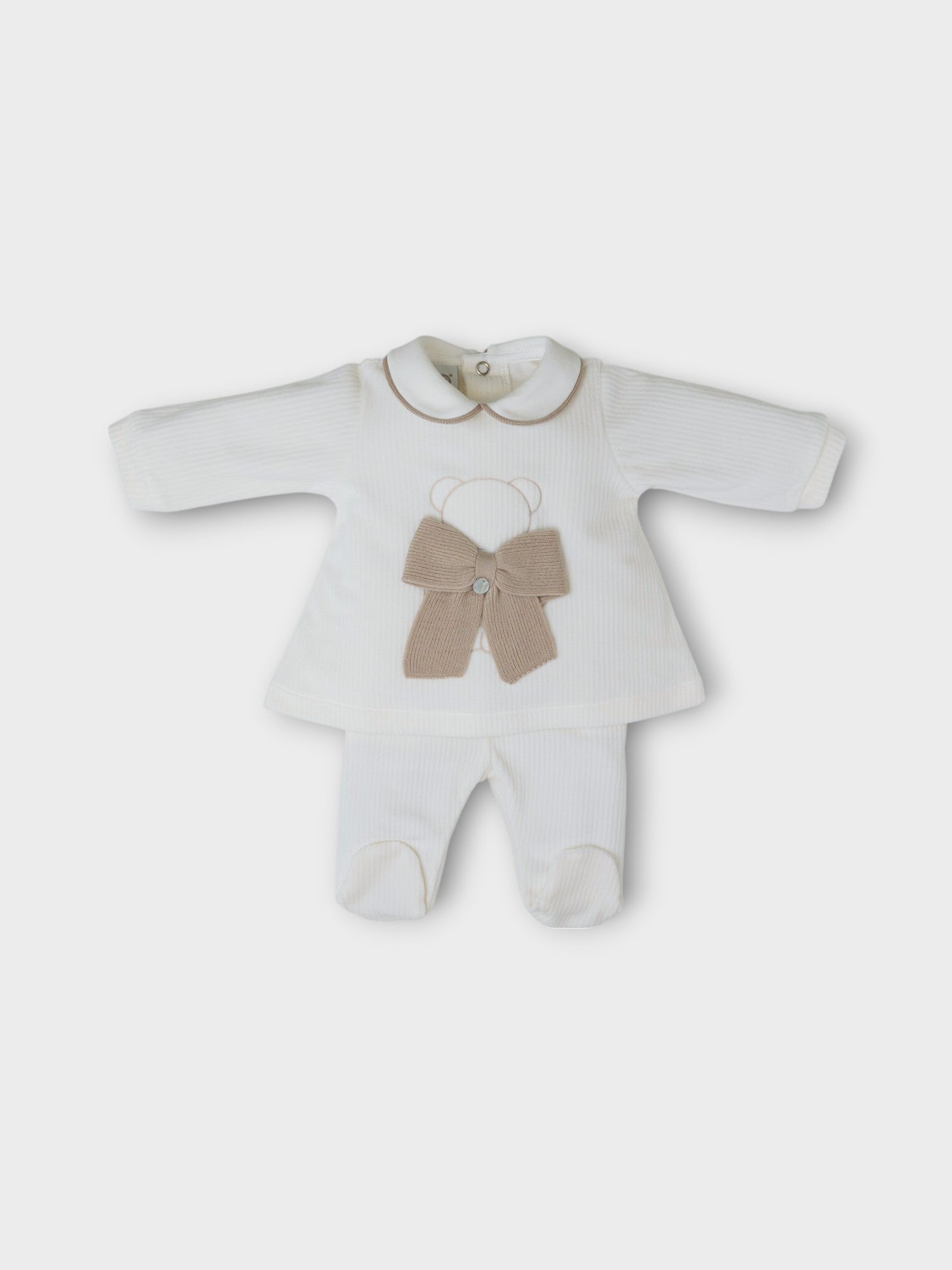 Completo nascita Neonata VANIGLIA IN5917 -  NANU' BABY