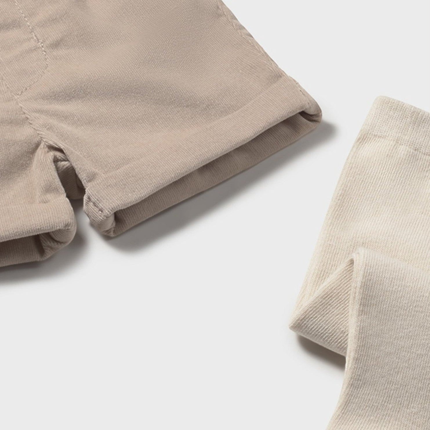 Completo Bimbo Beige Pantaloni Corti Mayoral 2259/30 - NANÙ BABY -  NANU' BABY