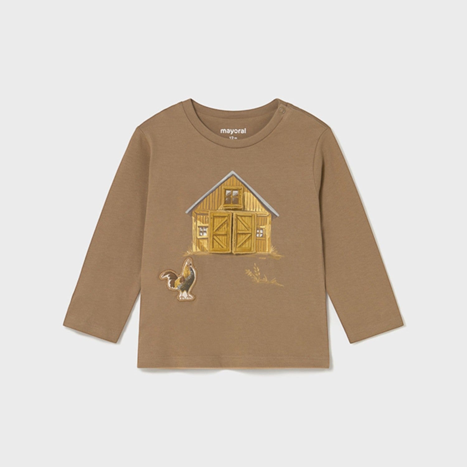 Camicia  m/l "play" fattor Bimbo Marrone 2067/31 -  NANU' BABY