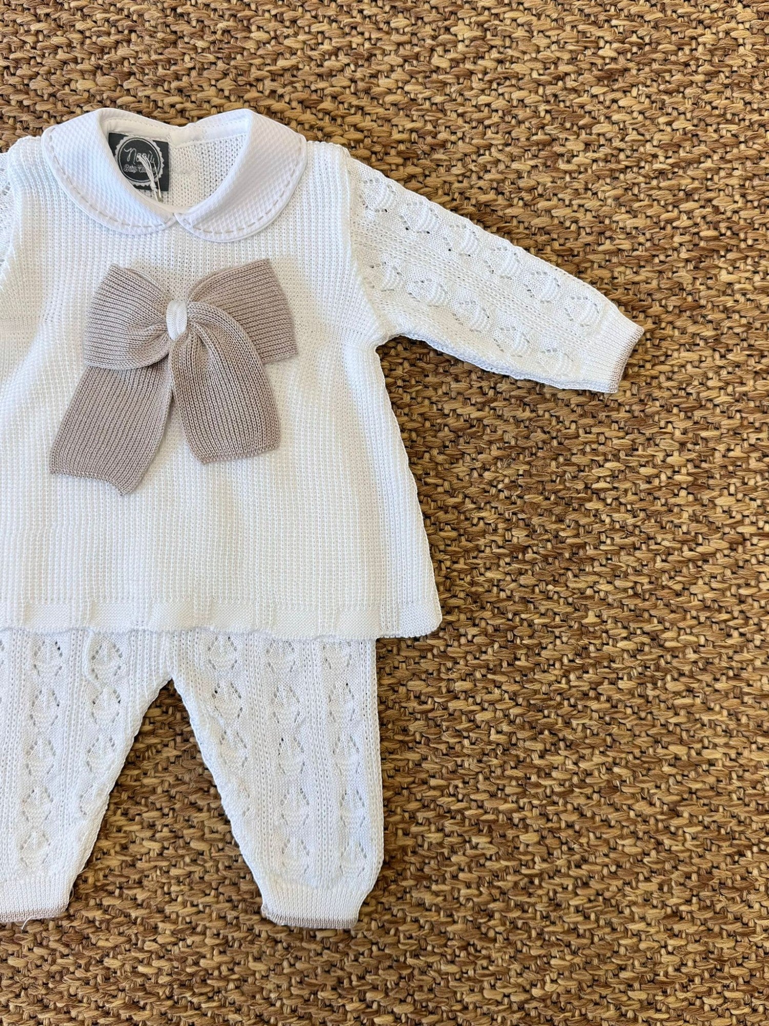 Completo nascita Neonata BIANCO EB4119L