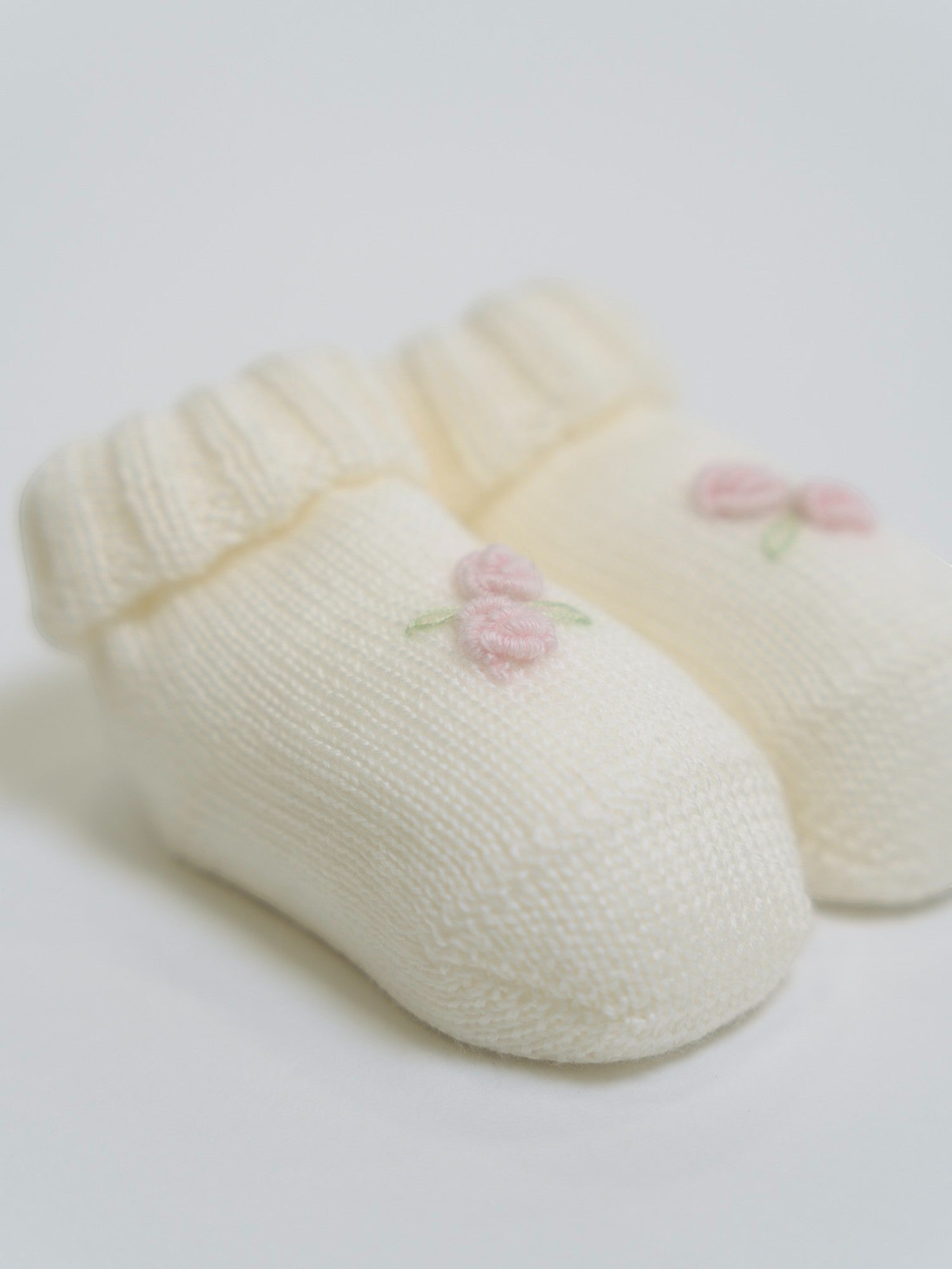Babbucce Roselline Neonata PANNA ROSELLINE/700 -  NANU' BABY