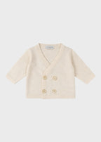 Cardigan Maglia Panna Incrociato ECA007I/P
