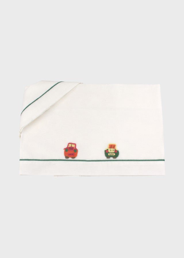 Lenzuolino Cotone Macchinina Verde CETIN/LN - V corredino e abbigliamento neonato | NANU' BABY